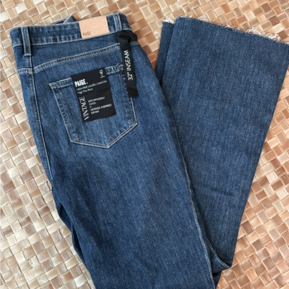PAIGE Classic Indigo Denim Jeans